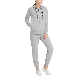 DKNY Sport Logo Terry Zip Hoodie