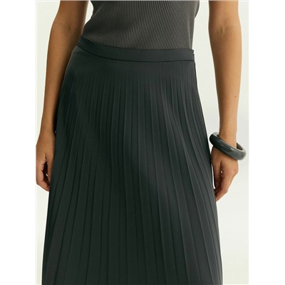 Юбка-плиссе миди, S1066/posh