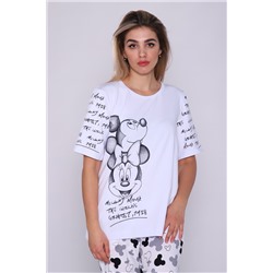 Костюм женский с брюками и футболкой 376