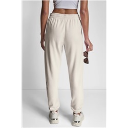 RAISED EMBROIDERY OUTLINE RHINESTONE LOGO JOGGER