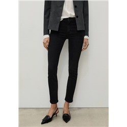 Jeans skinny tiro medio