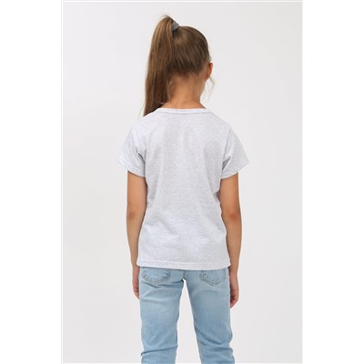 Детская футболка Сердечко меланж арт. ФУ/сердечко-меланж НАТАЛИ #876154