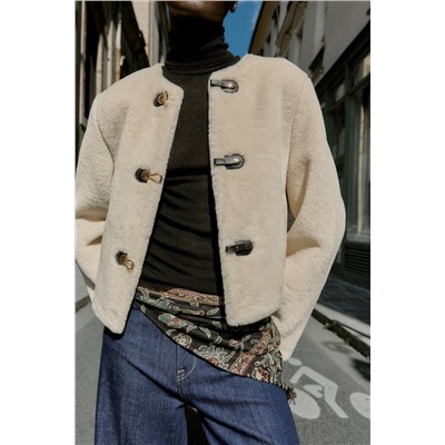 DOUBLE-FACED JACKET WITH TOGGLES