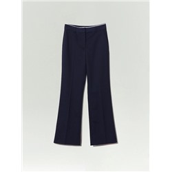 Брюки прямого кроя с необработанным краем, D435/soprano