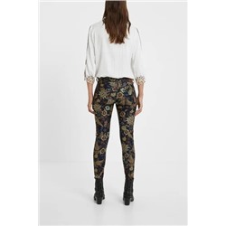 Pantalón skinny floral