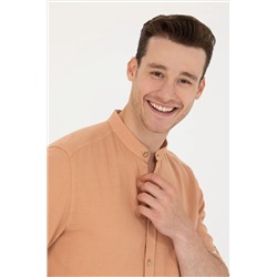 Erkek Camel Uzun Kollu Gömlek