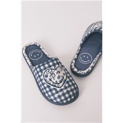 Zapatillas casa Smiley azul
