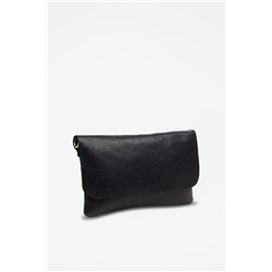 Bandolera de piel Aymavilles - Negro