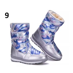 Зимние водонепроницаемые дутики на флисе