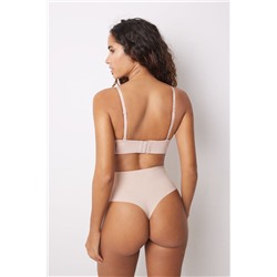Tanga alta reductor y push up nude