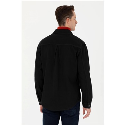 Erkek Siyah Jean Gömlek