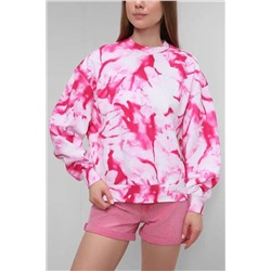 Женский оверсайз свитшот в расцветке тай-дай  СК