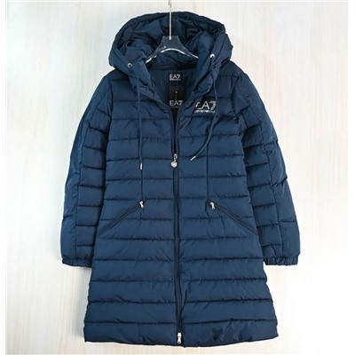 Женское утепленное пальто со съемным капюшоном  EMPORIO ARMAN*I