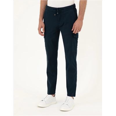 Lacivert Regular Fit Kargo Pantolon