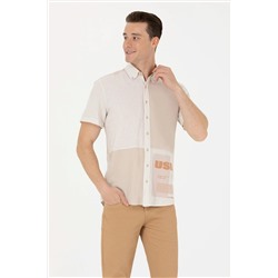 Erkek Taş Kısa Kollu Gömlek