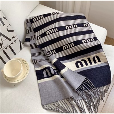 Шарф из искусственного кашемира в полоску