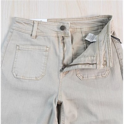 Женские эластичные хлопковые брюки с высокой талией