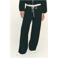 WIDE-LEG TROUSERS WITH DOUBLE WAISTBAND