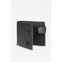 Cartera de piel Chief Gris oscuro