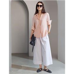 Блузка с широкими манжетами из вискозы с лиоцеллом