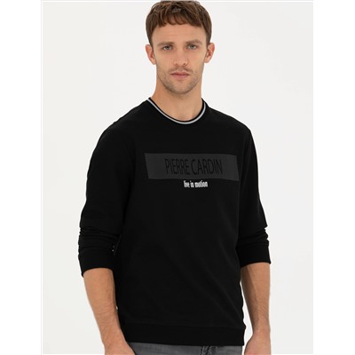 Siyah Regular Fit Sweatshirt