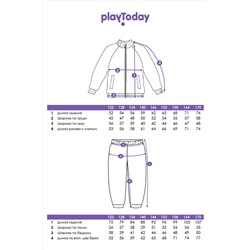 Комплект (Толстовка+Брюки) PLAYTODAY, 1130967