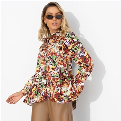 Рубашка из плотного хлопка, Эстетика во всем (цветочная)