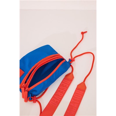 Bolso cartera nylon azul