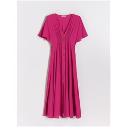 Midikleid aus Viskose