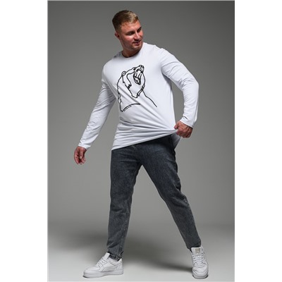 8534 Футболка с длинным рукавом мужская