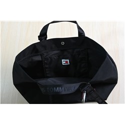 Холщовая сумка большой вместимостью, карман на магнитной пряжке ТОММИ ХИЛФИГЕ*Р