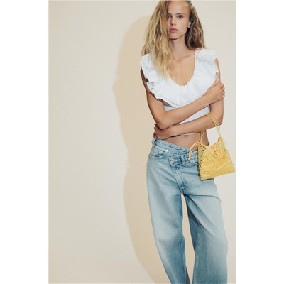 BEADED MINI BUCKET BAG