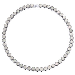 Колье Амфитрита (перламутр 6мм; покрытие родий) 40-45см, Есть комплект