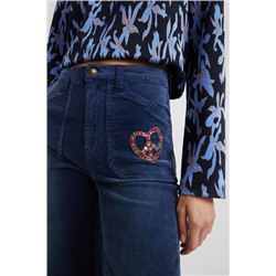 Pantalón wide leg slim