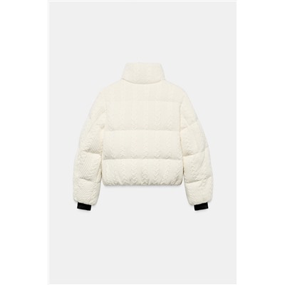 FAUX SHEARLING PADDED ANORAK 80% DOWN 20% FEATHER HEIQ XREFLEX™ RECCO® TECHNOLOGY SKI COLLECTION, CHARACTERISTICS