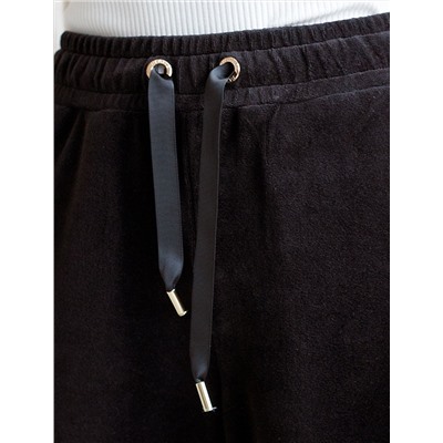 Прямые брюки из бархатистого велюра