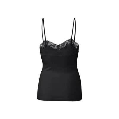ESMARA® Lingerie ESMARA® Spaghettiträgerhemden Damen, 3 Stück, mit Bio-Baumwolle und Elasthan