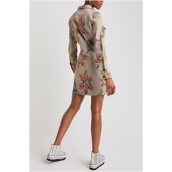 Vestido camisero camoflower