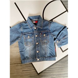 Tomm*y Hilfige*r  👕  джинсовка для мальчиков и девочек, модель oversize