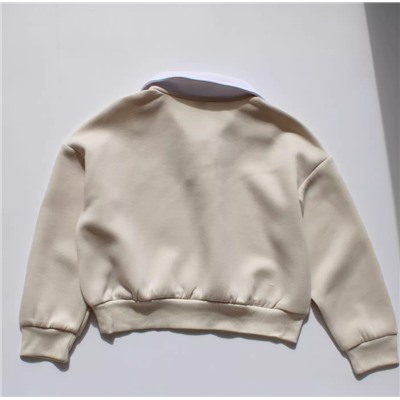 Свитшот с воротником для девочек