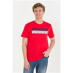 Erkek Kırmızı Bisiklet Yaka Tişört