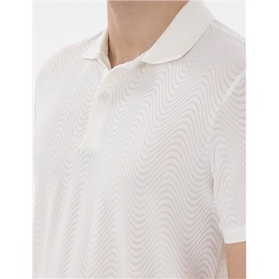 Beyaz Slim Fit Polo Yaka Tişört