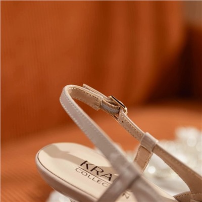 Женские лакированные туфли на тонком небольшом  каблуке, экспорт   Krau*s