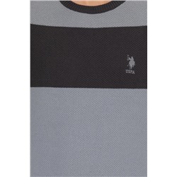 Erkek Gri Melanj Bisiklet Yaka Triko Kazak