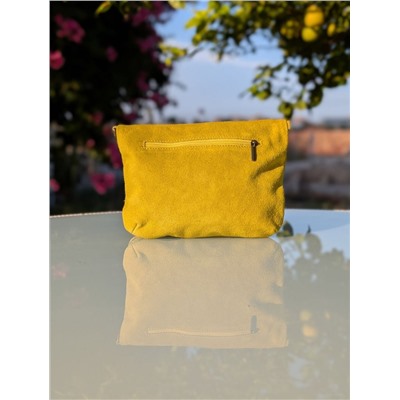 Итальянская сумка из натуральной кожи AB.Z PELLE 222-07 Amarillo АКЦИЯ