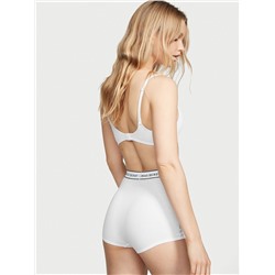 VICTORIA'S SECRET Logo Pointelle High-Waist Shortie Panty