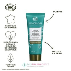 Sanoflore Masque Magnifica - Masque Correcteur Anti-Imperfections BIO 75 ml
