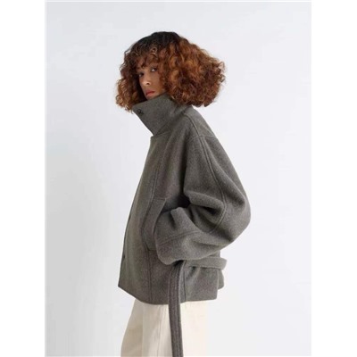 Шерстяное укороченное пальто  LEMAIR*E