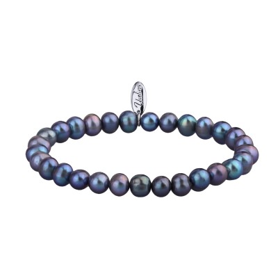 Браслет (жемчуг бензиновый 7-8мм; покрытие родий), Есть комплект