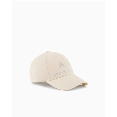 Visor hat with rhinestone logo